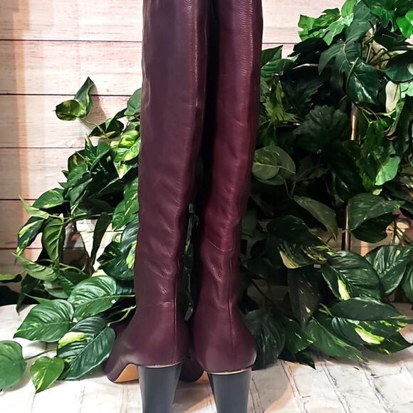 Vince Camuto Modesie Mahofaby Red Butter Calf Leather Boots 9 -See Measurements - Picture 6 of 15